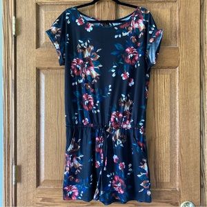 Floral Navy Jumpsuit
